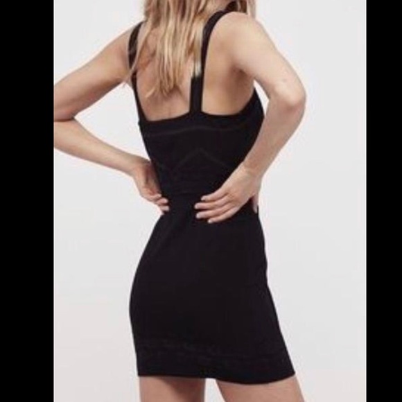 Free People Corset Lace Black Dress - Picture 3 of 6